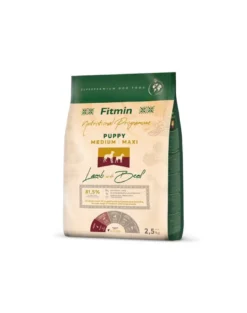 FITMIN Dog Nutritional Programme Medium Maxi Puppy Lamb&Beef 2,5 kg per cuccioli di razze medie e grandi