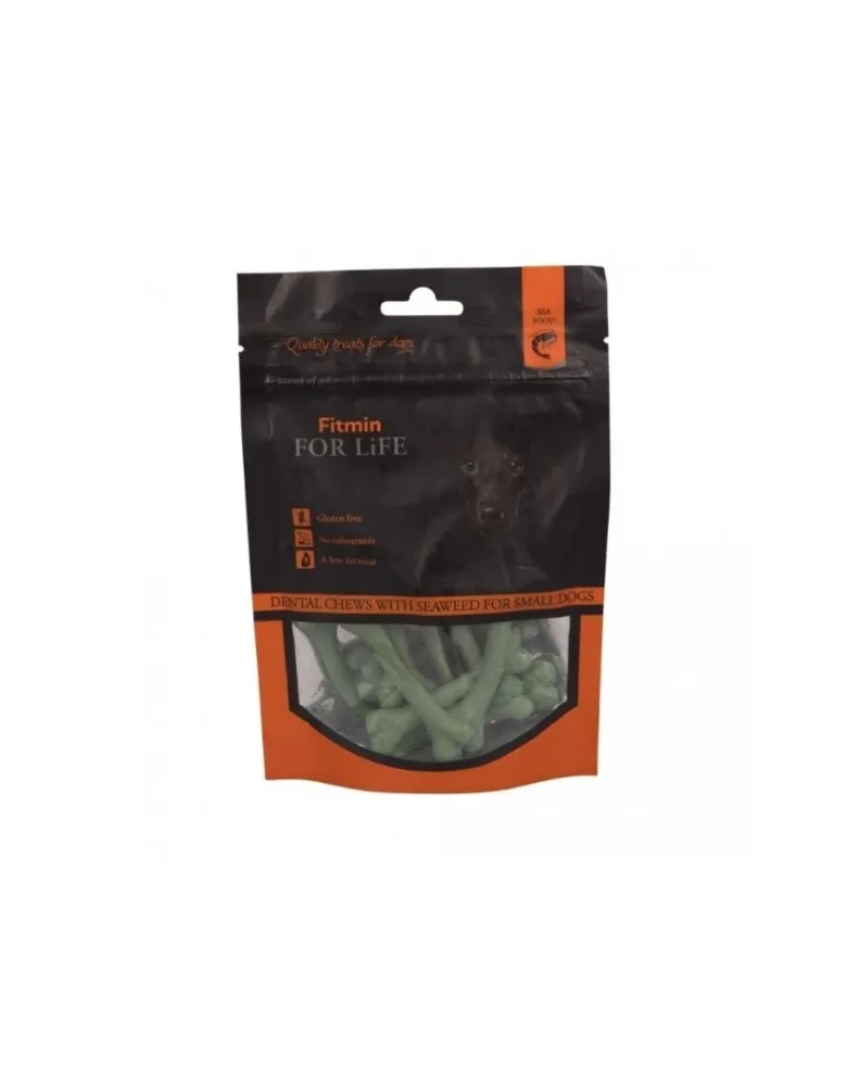 FITMIN For Life Dental treat Chews con alghe 70g bastoncini dentali per cani di piccola taglia