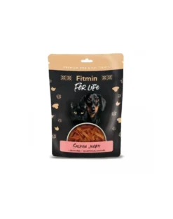 FITMIN For Life Salmon Jerky Salmone in mini strisce per cani e gatti 70g