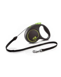 FLEXI Black Design S Cord 5 m green cordino automatico