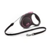 FLEXI Black Design S Cord 5 m pink guinzaglio automatico