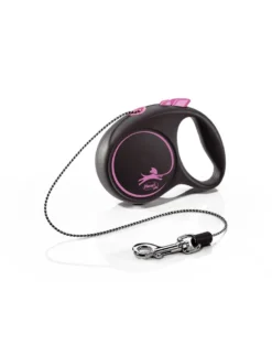 FLEXI Black Design XS Cord 3m pink guinzaglio automatico