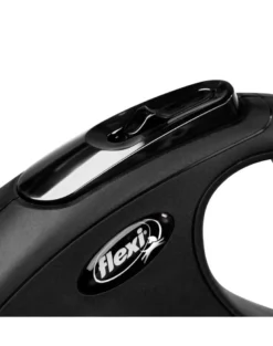 FLEXI Cordino New Classic nero S Nastro 5m fino a 15kg