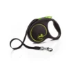 FLEXI Guinzaglio automatico Black Design S strap 5 m verde