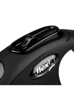 FLEXI Guinzaglio automatico New Classic XS Corda 3 m Nero