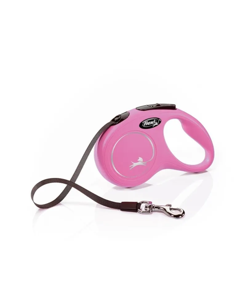 FLEXI Guinzaglio New Classic Fettuccia S 5m rosa