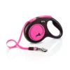 FLEXI Guinzaglio New Neon M Fettuccia 5 m rosa