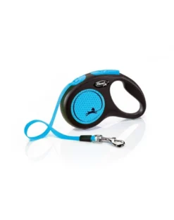 FLEXI New Neon M Tape 5 m blue guinzaglio automatico
