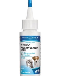 FRANCODEX Liquido per la pulizia delle orecchie di gattini e cuccioli 60ml
