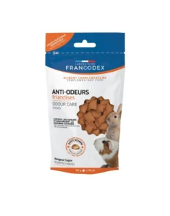 FRANCODEX Snack per roditori contro odori sgradevoli di pelo, urina e digestione 50g