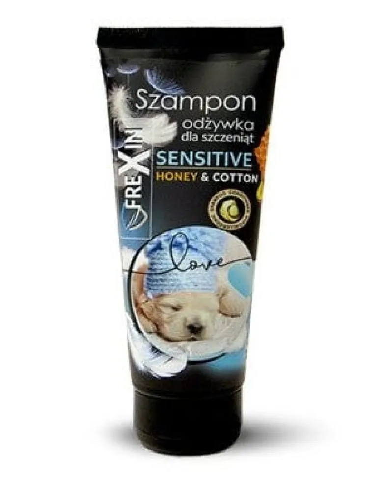 FREXIN Shampoo e balsamo per cuccioli sensibili miele e cotone 220 g