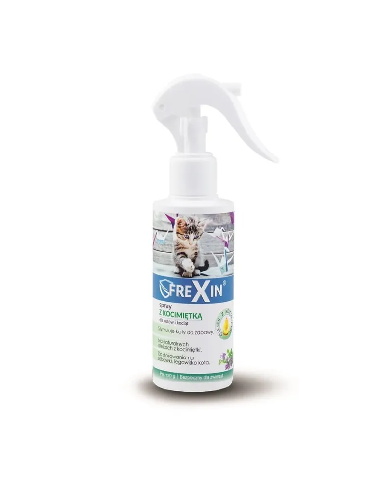 FREXIN Spray con erba gatta per gatti adulti e gattini 130g