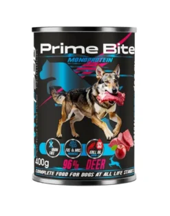 GAME DOG Prime Bite Cervi con mela 400g cibo umido per cani di ogni età