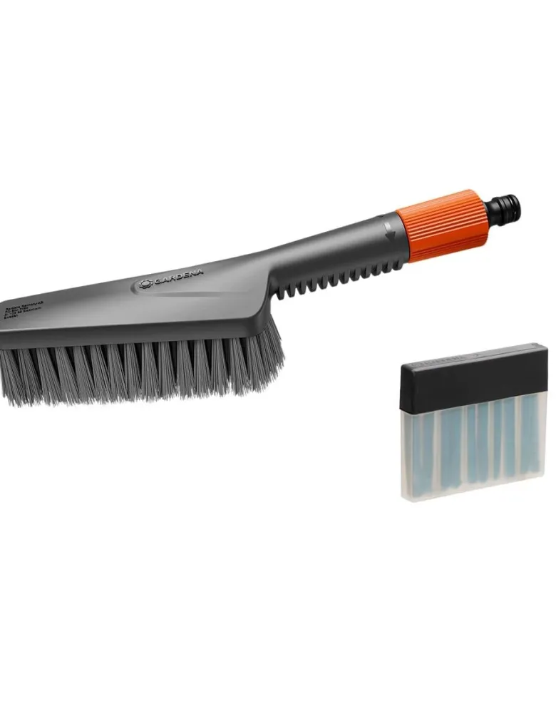 GARDENA Cleansystem spazzola manuale morbida S con ricariche di sapone