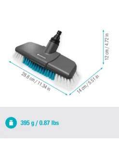 GARDENA Cleansystem Spazzolone hard per superfici grandi e resistenti
