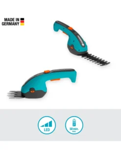 GARDENA Set Forbici a batteria per erba e per siepi ClassicCut Li