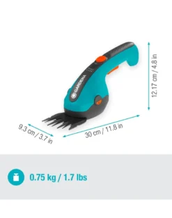 GARDENA Set Forbici a batteria per erba e per siepi ClassicCut Li