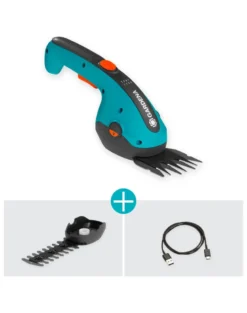 GARDENA Set Forbici a batteria per erba e per siepi ClassicCut Li