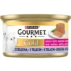 GOURMET Gold Kitten Mus con manzo 85g cibo umido per gattini