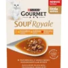 GOURMET Gold Pezzi in salsa 96x85g con manzo, salmone e pollo, tacchino e anatra, pollo e fegato, cibo umido per gatti