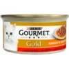 GOURMET Gold Sauce Delights con manzo, 85 g, cibo umido per gatti