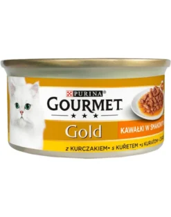 GOURMET Gold Sauce Delights con pollo, 85 g, cibo umido per gatti