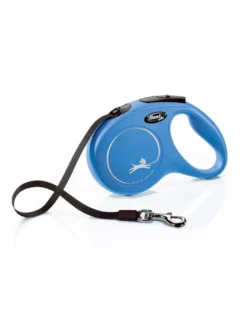 Guinzaglio automatico FLEXI NEW CLASSIC M 5m nastro blu