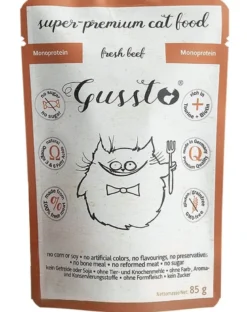 GUSSTO Cat Fresh Beef cibo umido per gatti manzo fresco 85 g