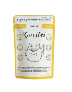 GUSSTO Cat Fresh Calf cibo umido per gatti agnello fresco 24x85 g