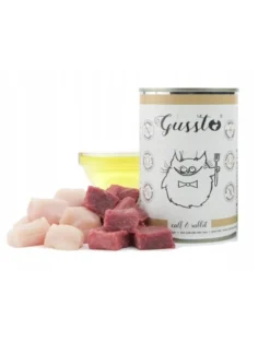 GUSSTO Cat Fresh Calf & Rabbit cibo umido per gatti agnello e coniglio 400 g