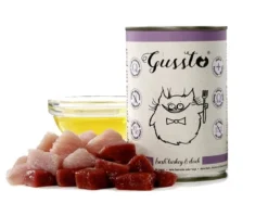 GUSSTO Cat Fresh Turkey & Duck cibo umido per gatti a base di tacchino e anatra 12x400 g