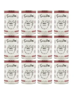 GUSSTO Cat Fresh Wild Boar cibo umido per gatti cinghiale 12x400 g