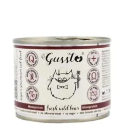 GUSSTO Cat Fresh Wild Boar 12x200g