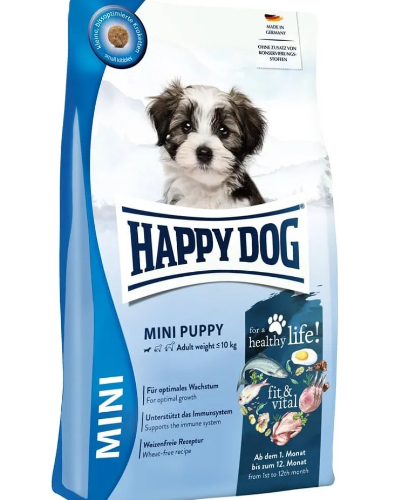 HAPPY DOG Fit & Vital Mini Puppy 4 kg cibo secco per cuccioli di piccole razze