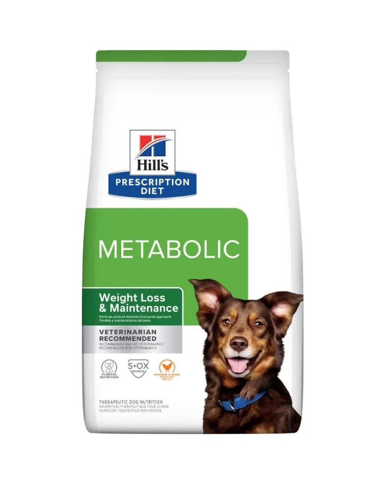 HILL'S Prescription Diet Canine Metabolic 12kg per cani in sovrappeso + 3 scatolette x 370g per cani in sovrappeso GRATIS