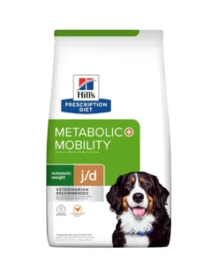 HILL'S Prescription Diet Canine Metabolic + Mobility 12kg per cani in sovrappeso + 3 scatolette x 370g GRATIS