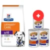 HILL'S Prescription Diet Canine U/D Urinary Care 10 kg per cani con tratto urinario sensibile + 3 scatolette x 370g GRATIS