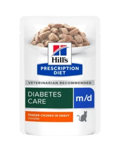 HILL'S PRESCRIPTION DIET Feline m/d diabetes care con pollo in bustina 12x85 g