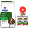 HILL'S Prescription Diet r/d Weight Reduction with Chicken Adult 10 kg per cani in sovrappeso + 3 scatolette x 370g GRATIS