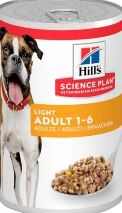 HILL'S Science Plan Adult Light Medium breed con pollo 14kg + 3 scatolette GRATIS