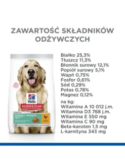 HILL'S Science Plan Adult 1+ Perfect Weight Large breed cibo secco con pollo 12 kg