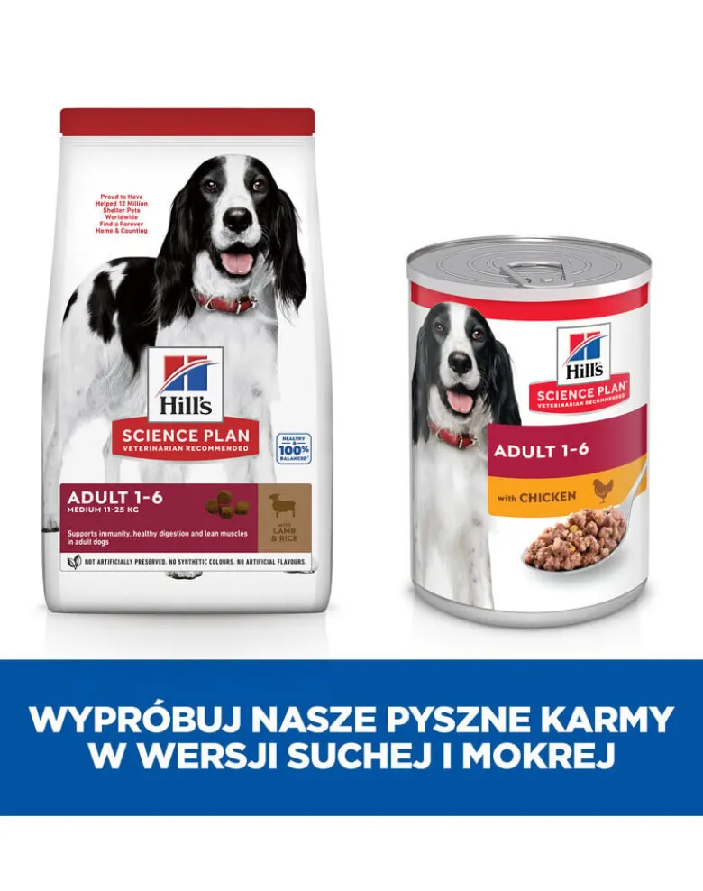 HILL'S Science Plan Canine Adult Medium Lamb & Rice con riso e agnello 36 kg (2x18 kg)