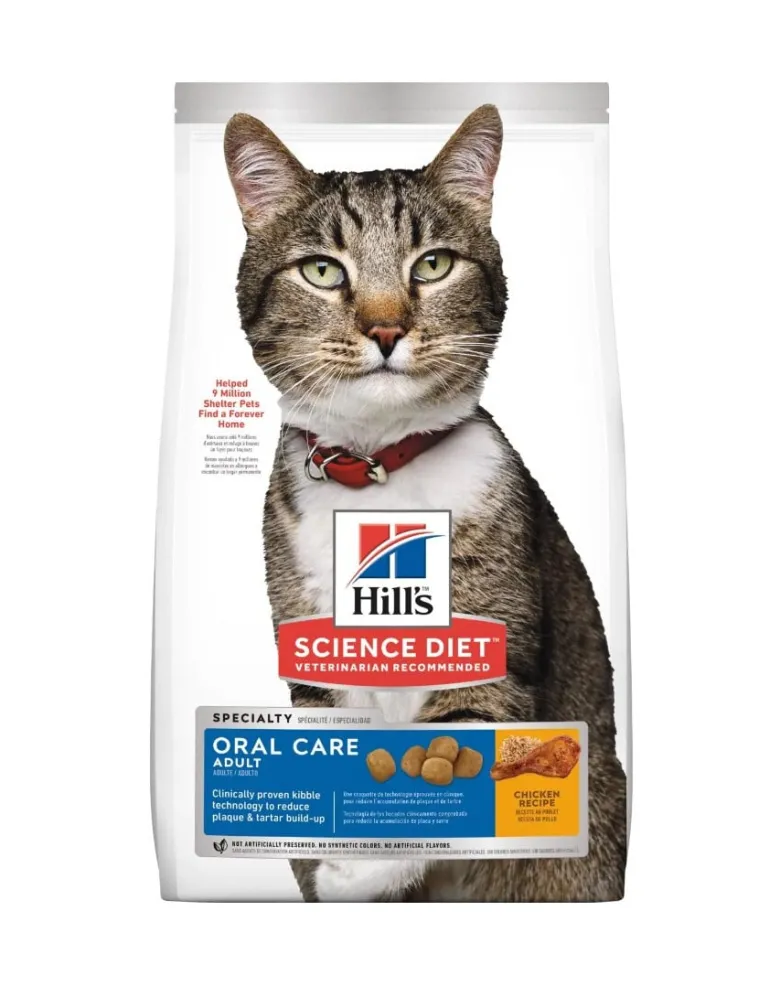 HILL'S Science Plan Cat Adult Dry Chicken Oral Care 7 kg
