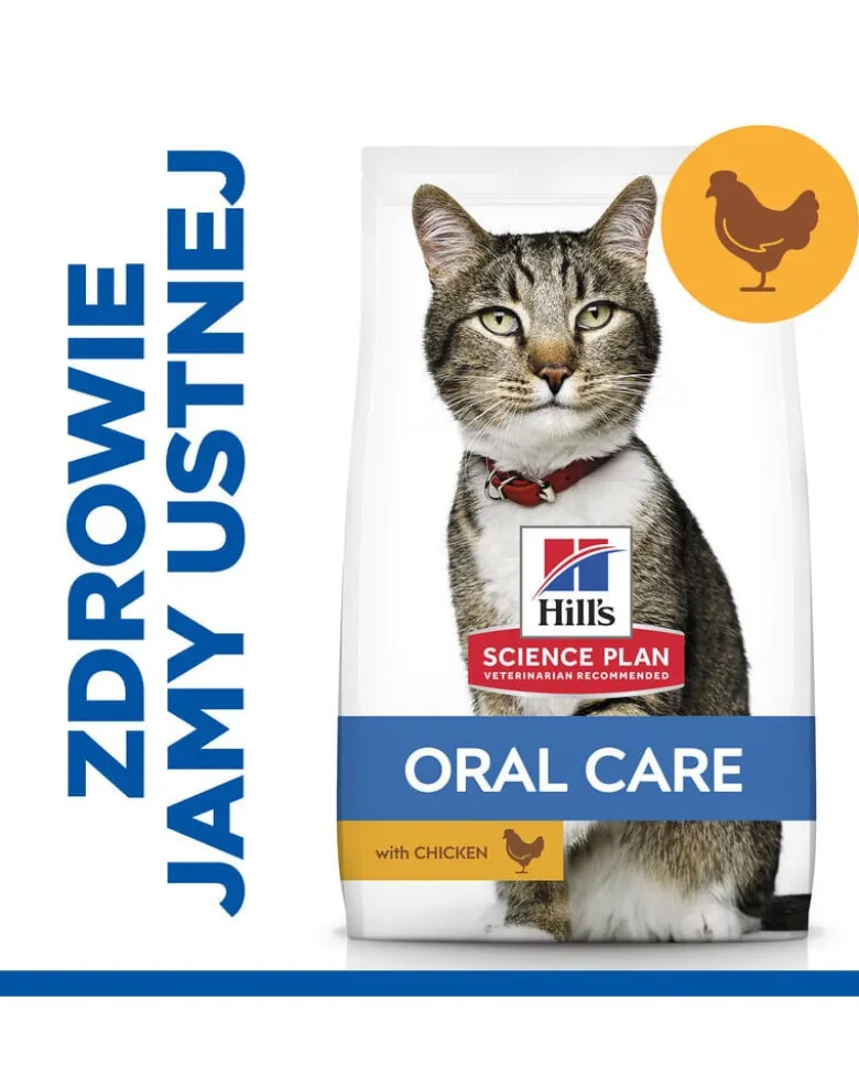 HILL'S Science Plan Cat Adult Dry Chicken Oral Care 7 kg