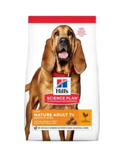 HILL'S Science Plan 7+ Dog Mature Light Medium Chicken 14kg per cani anziani + 3 lattine GRATIS