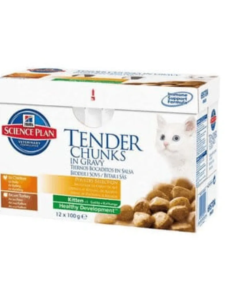 HILL'S Science Plan Feline Kitten Multipack Chicken & Turkey 85g x12pz.