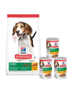 HILL'S Science Plan Puppy <1 Medium breed con pollo 14kg + 3 lattine GRATIS