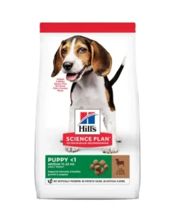 HILL'S Science Plan Puppy <1 Medium breed con riso e agnello 14kg + 3 lattine GRATIS
