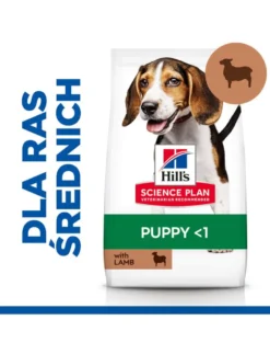 HILL'S Science Plan Puppy <1 Medium breed con riso e agnello 14kg + 3 lattine GRATIS
