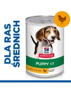 HILL'S Science Plan Puppy <1 Medium breed con riso e agnello 14kg + 3 lattine GRATIS